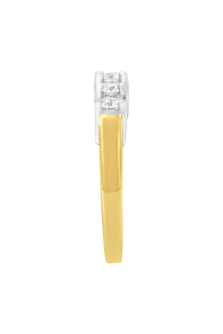 14KT Two Toned Gold 1.0 cttw 5 Stone Diamond Ring, Alternate, color, Yellow