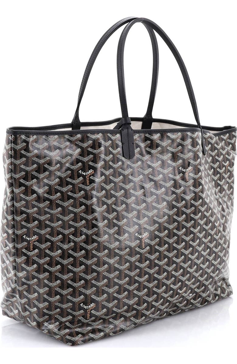 Pre-Owned Goyard Saint Louis Tote Coated Canvas GM, Alternate, color, Black