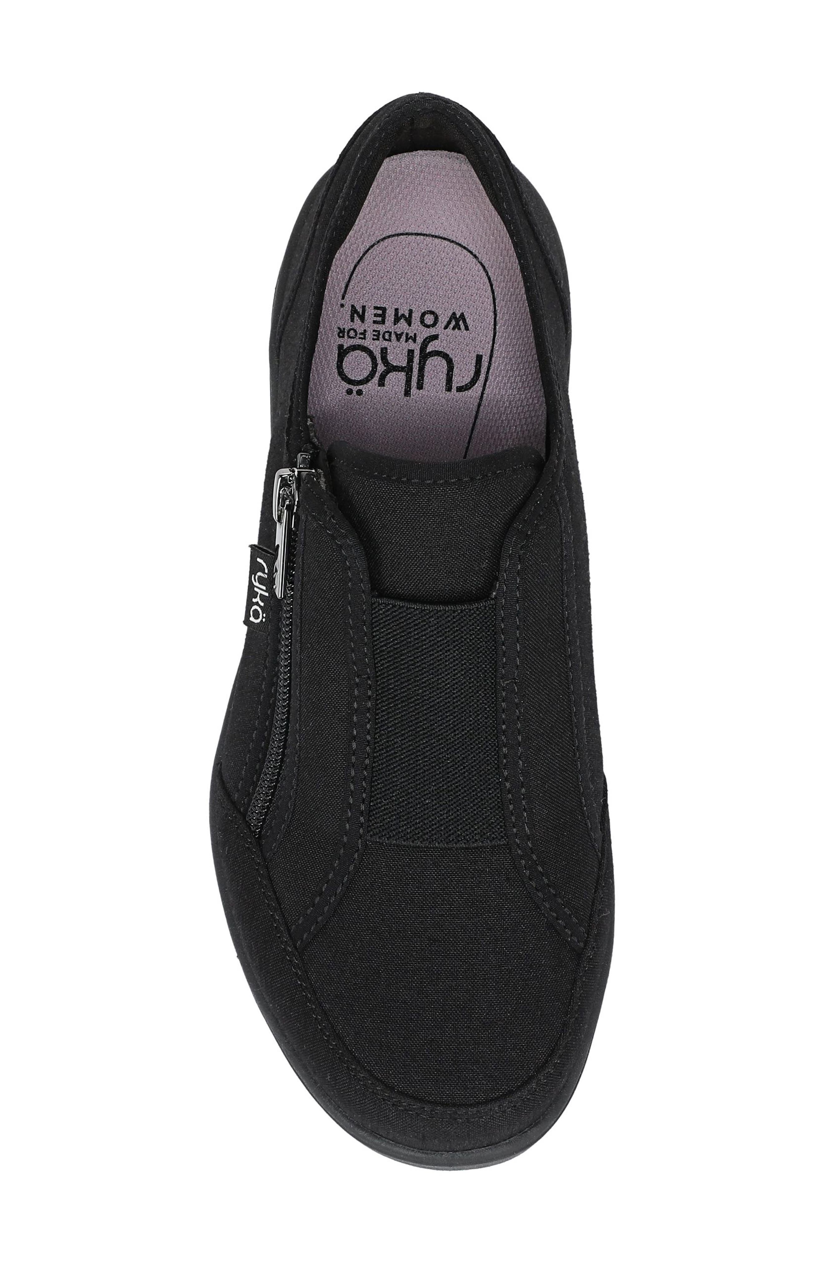 Rykä Lounge Zip Shoe, Alternate, color, Black Fabric