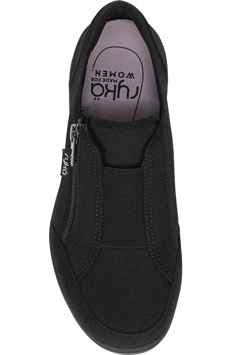 Rykä Lounge Zip Shoe, Alternate, color, Black Fabric