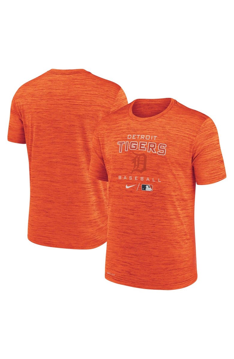 Nike Men's Nike Orange Detroit Tigers Authentic Collection Velocity Practice Performance T-Shirt, Main, color, 
