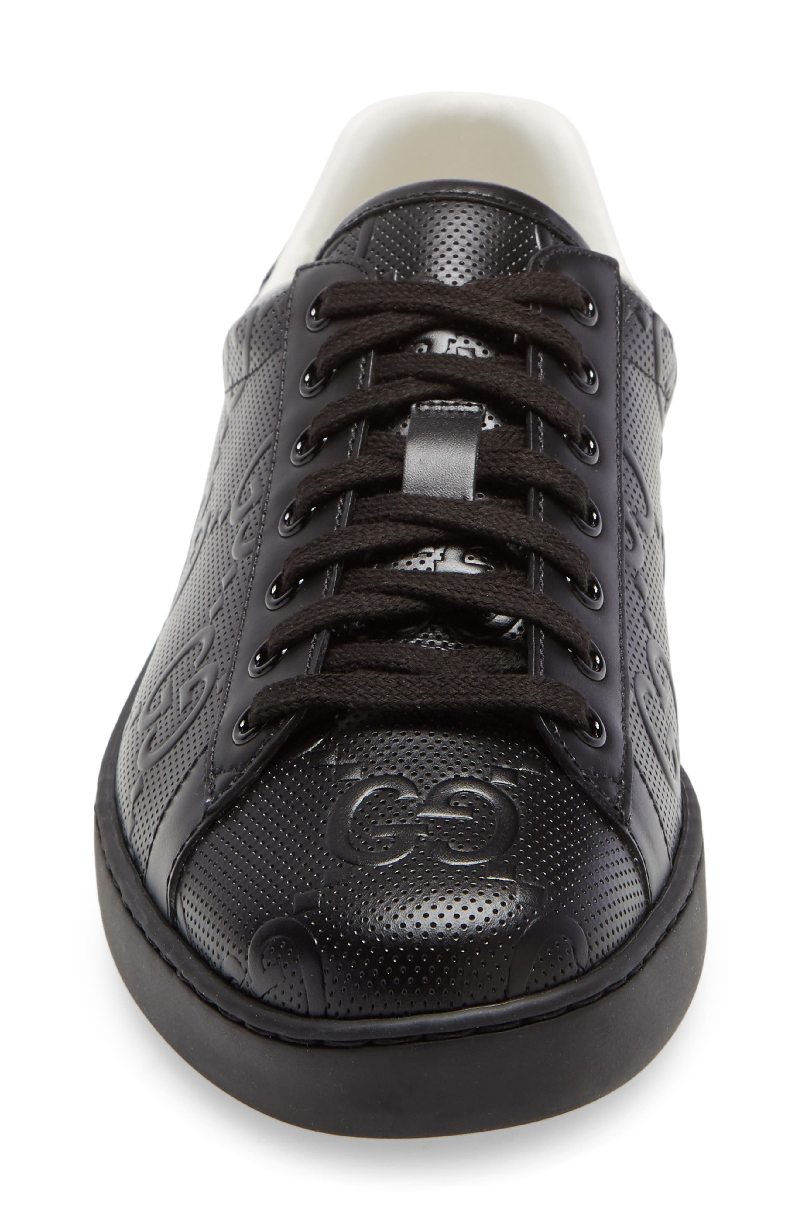 Gucci New Ace Logo Low Top Sneaker, Alternate, color, 