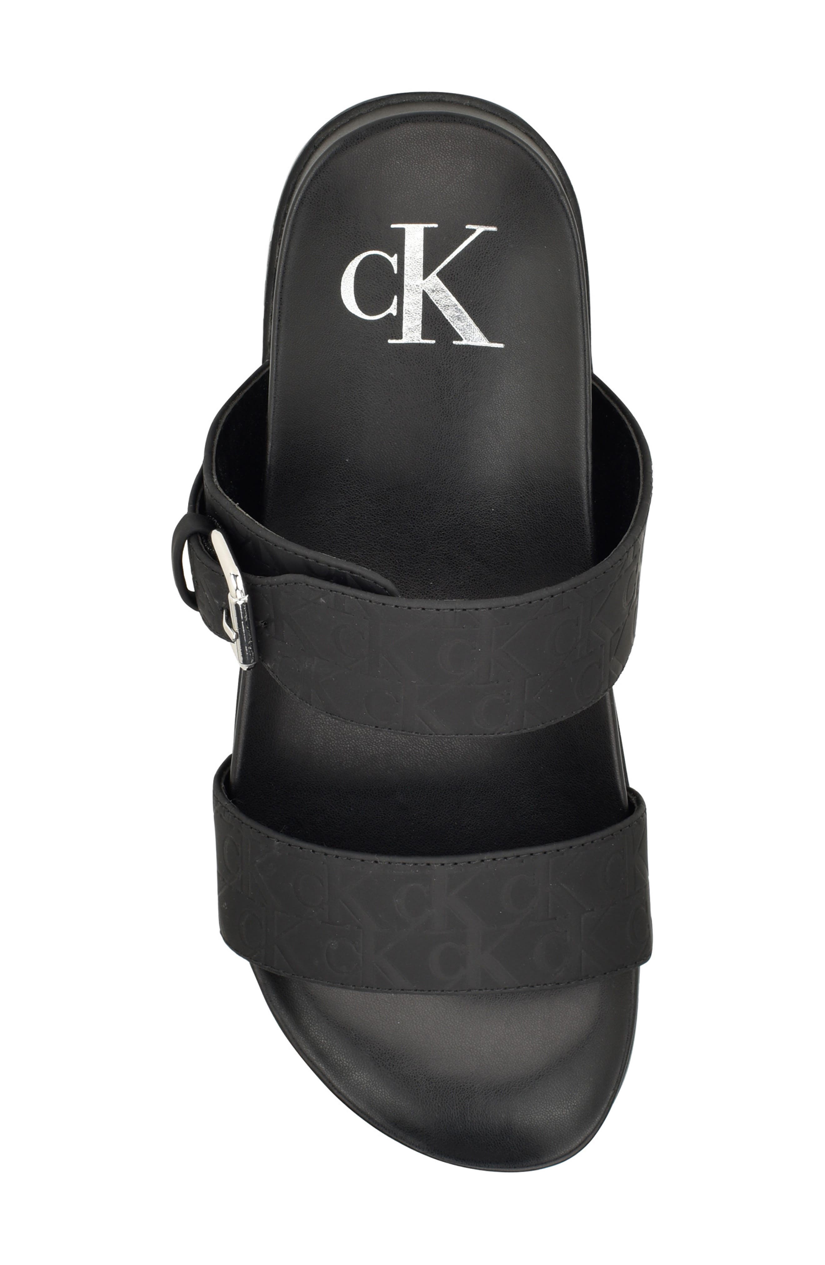 Calvin Klein Landesa Slide Sandal, Alternate, color, Black