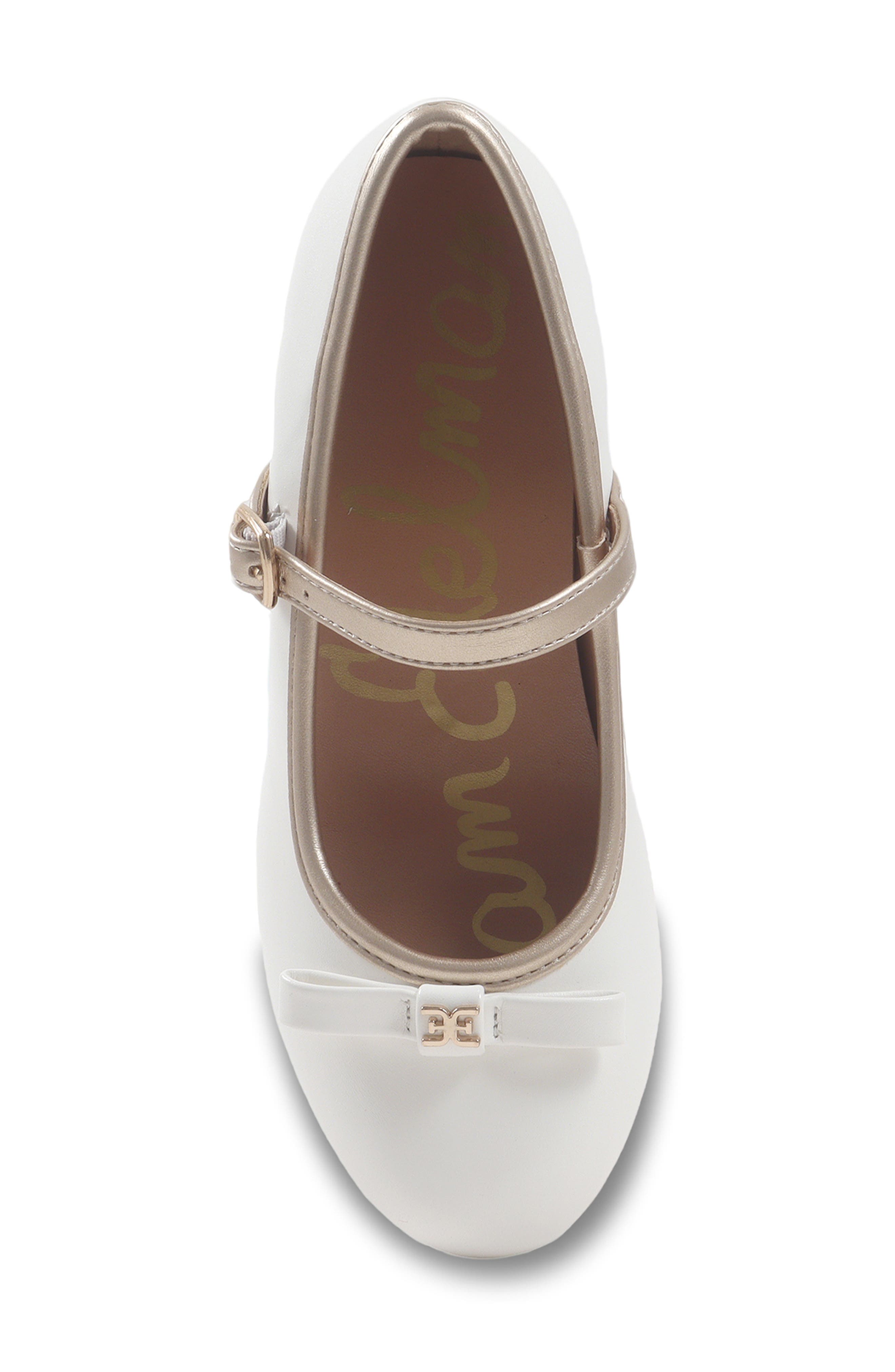Kids' Bianca Bowey Mary Jane Pump, Alternate, color, WHITE