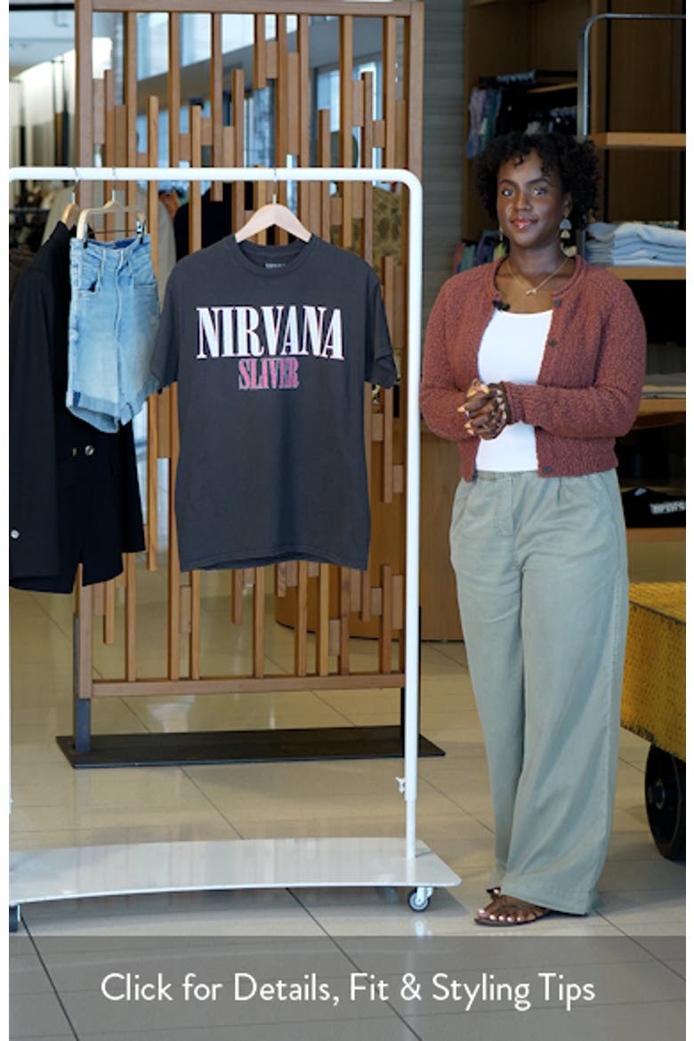 Nirvana Silver Cotton Graphic T-Shirt video