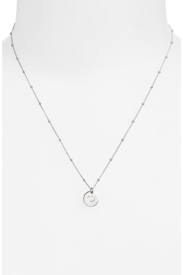 Petite Birth Flower Necklace, Alternate, color, STERLING SILVER