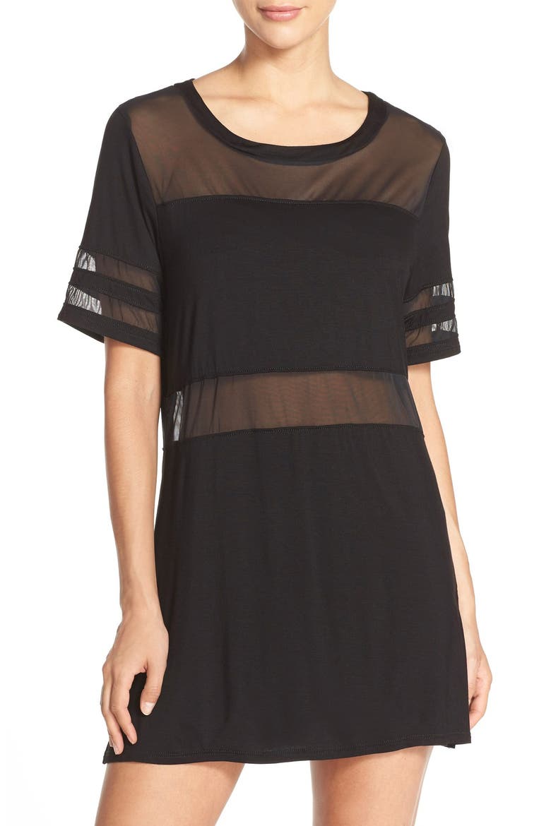 'Double Vision' Cover-Up Tunic, Main, color, BLACK