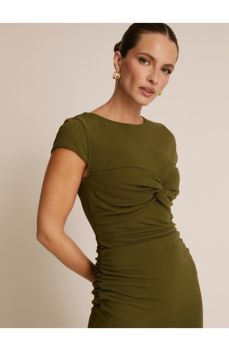 Six Stories Twist Bust Short Sleeve Stretch, Alternate, color, Fern