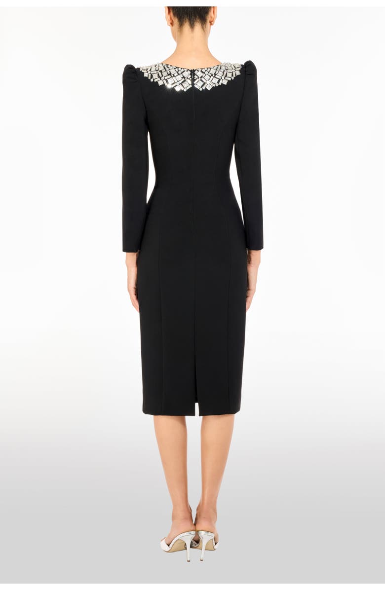 Jenny Packham Jacquetta Embellished Midi Dress, Alternate, color, Liquorice