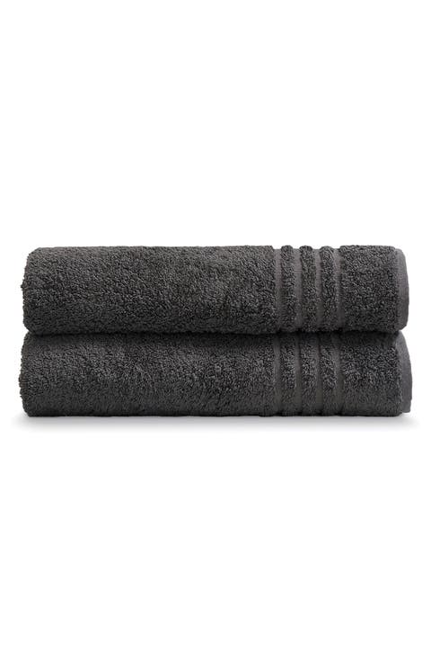 Solid Cotton 2-Piece Bath Towel Set