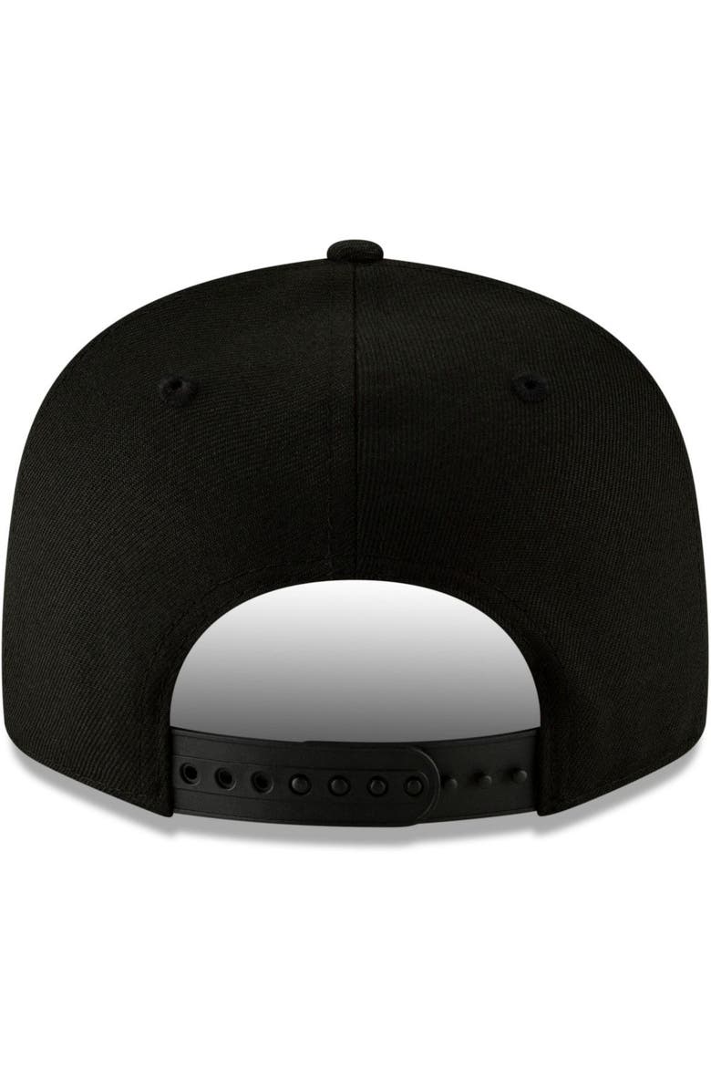 New Era Men's New Era Black Detroit Lions Black On Black 9FIFTY Adjustable Hat, Alternate, color, Black