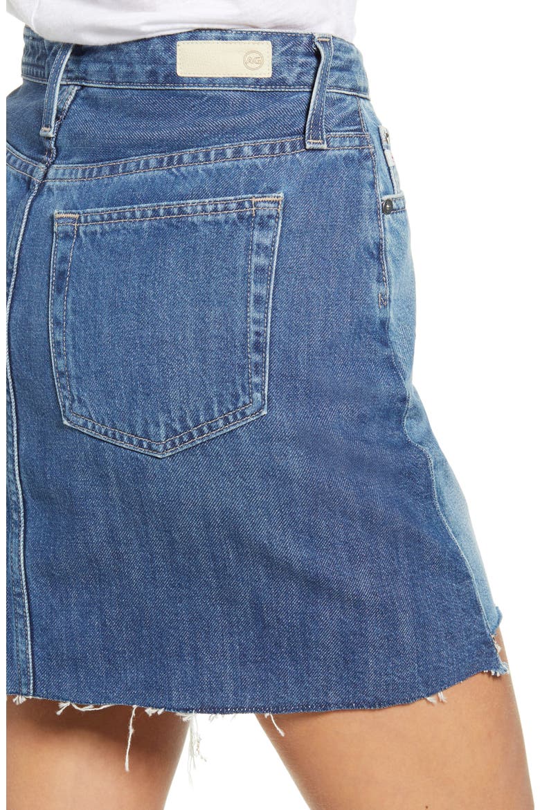 Vera Cutoff Denim Miniskirt, Alternate, color, 1989 ATTAIN