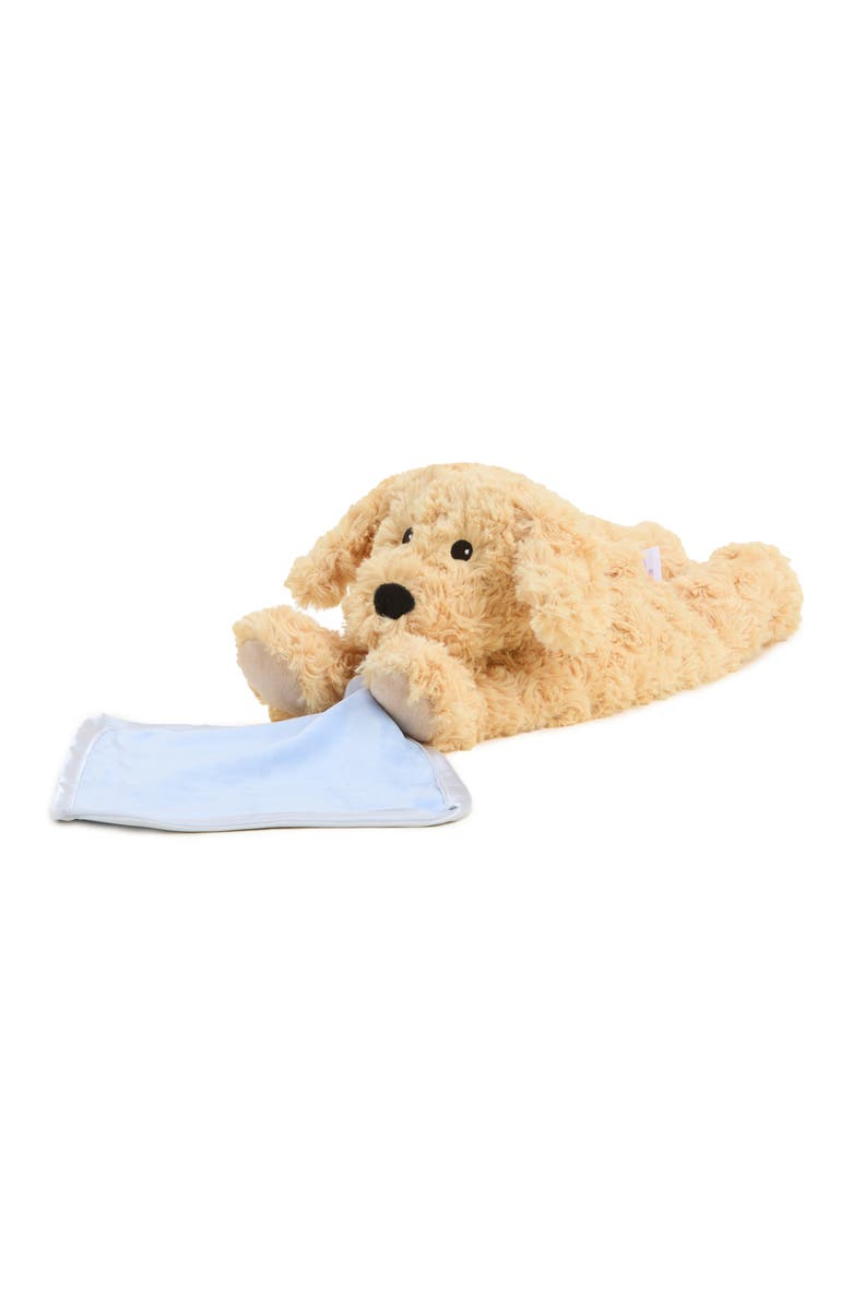 Warmies Dog Blanket Plush Toy, Main, color, Gold