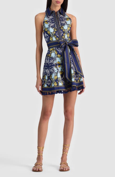 Lucy Print Mini Shirtdress