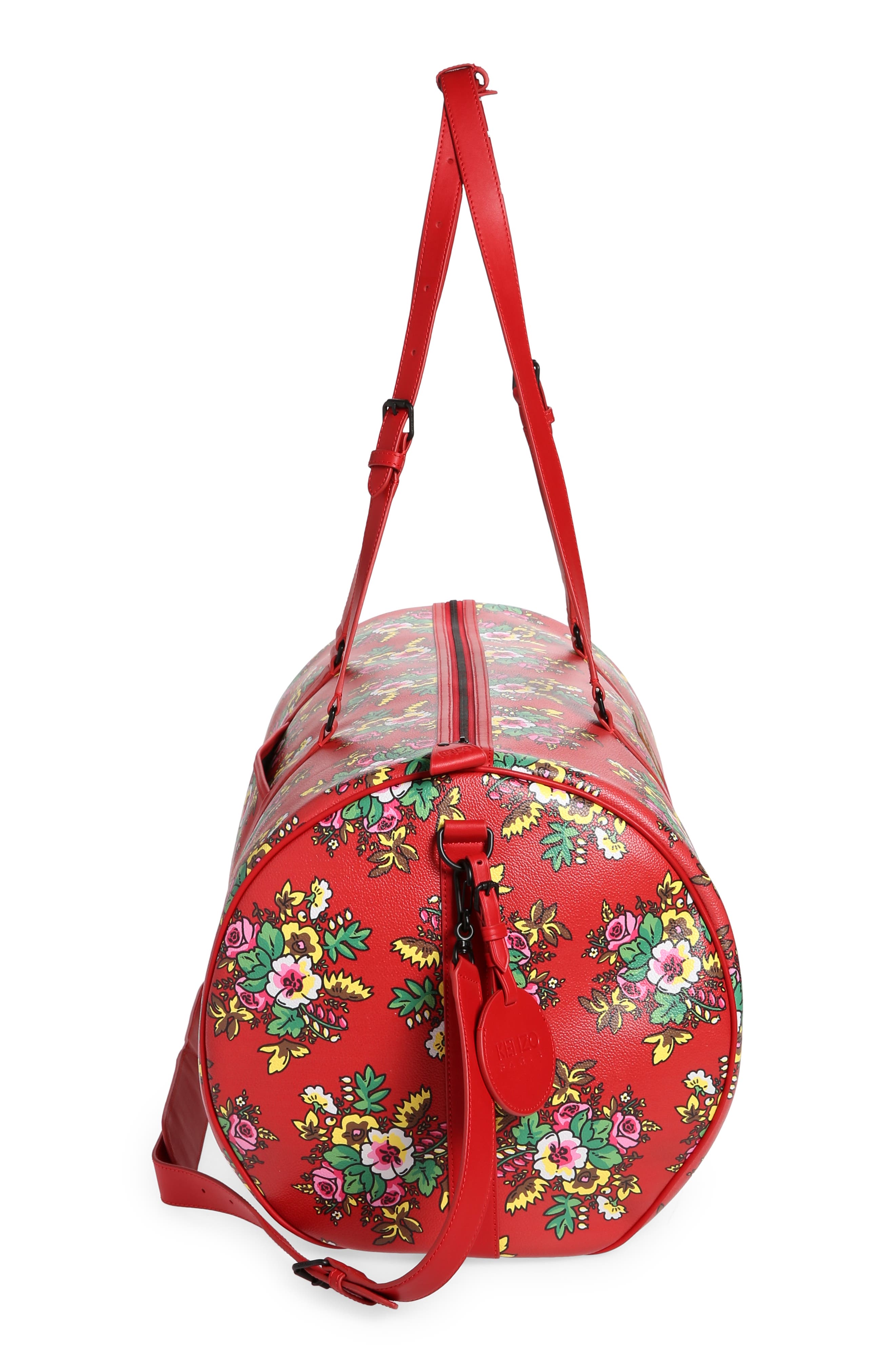 KENZO Large Courier Faux Leather Tote, Alternate, color, 