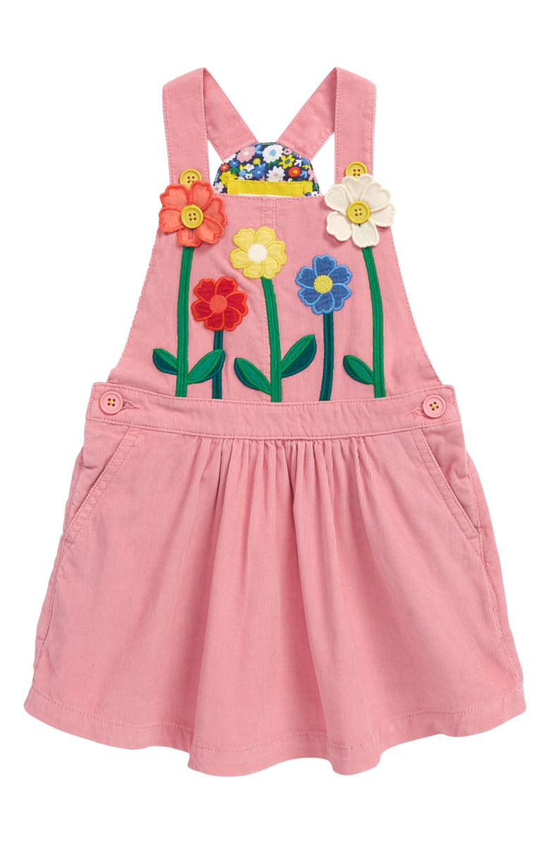 Mini Boden Kids' Embroidered Corduroy Pinafore, Main, color,
