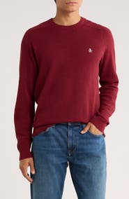 Original Penguin Bubble Stitch Crewneck Sweater