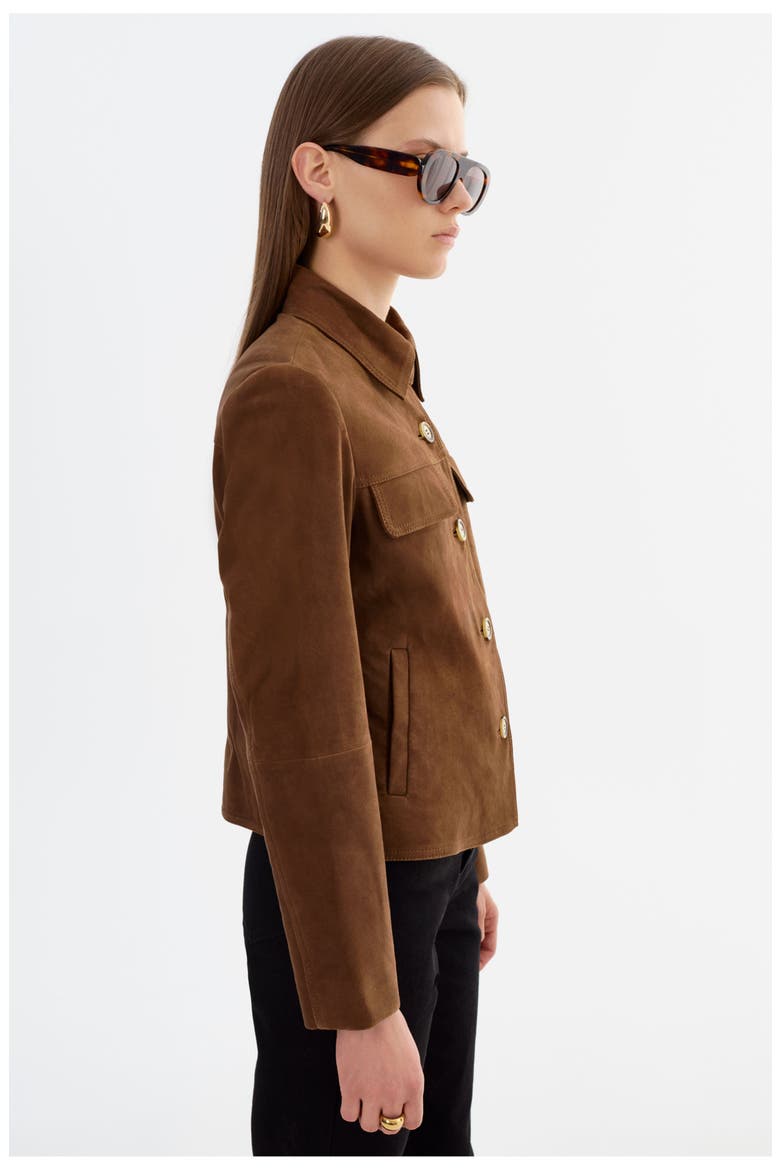Jolene | Suede Jacket, Alternate, color, Brown