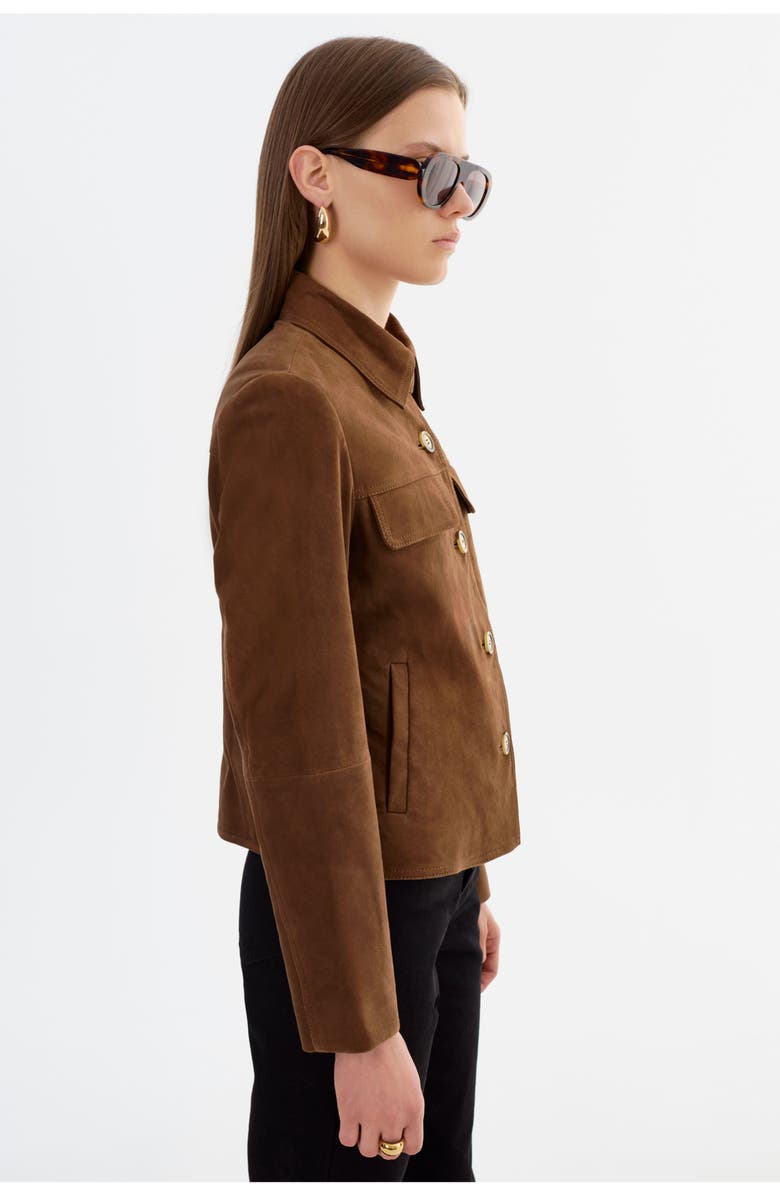 LAMARQUE Jolene | Suede Jacket, Alternate, color, Brown