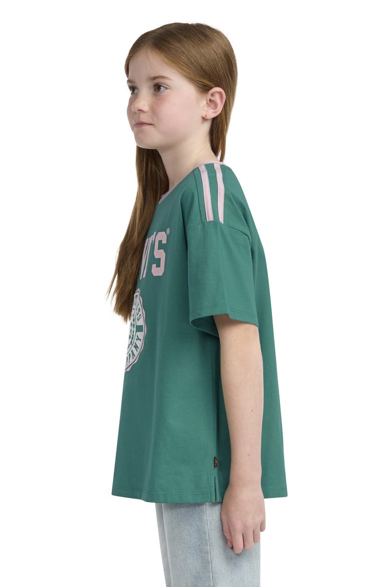 Kids' Sporty Oversize Logo Graphic T-Shirt, Alternate, color, ALHAMBRA