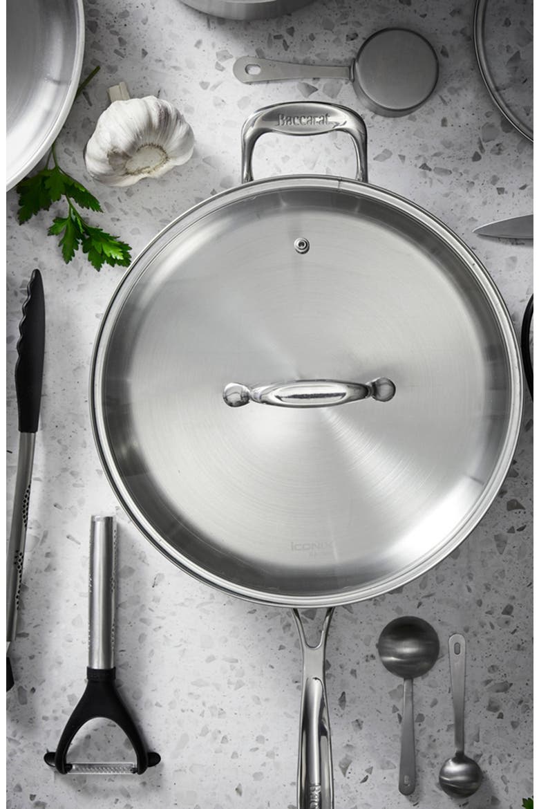 iconiX™ 3.3 Qt Sauté Pan with Lid, Alternate, color, SILVER