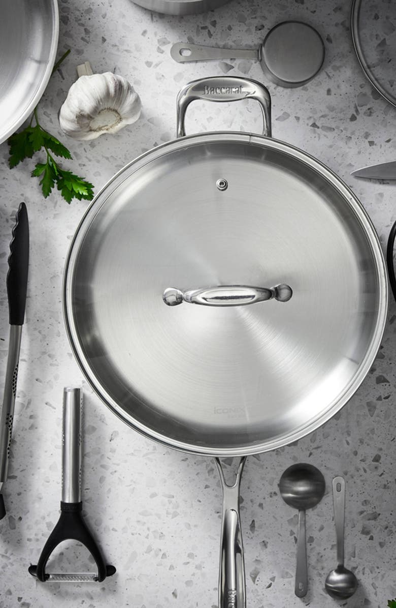 Cuisine::pro<sup>®</sup> iconiX<sup>™</sup> 3.3 Qt Sauté Pan with Lid, Alternate, color, Silver