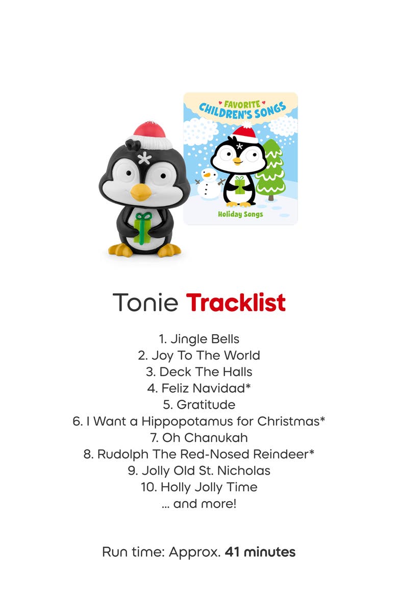 tonies 4-Pack Holiday Collection Tonie Audio Character Bundle, Alternate, color,
