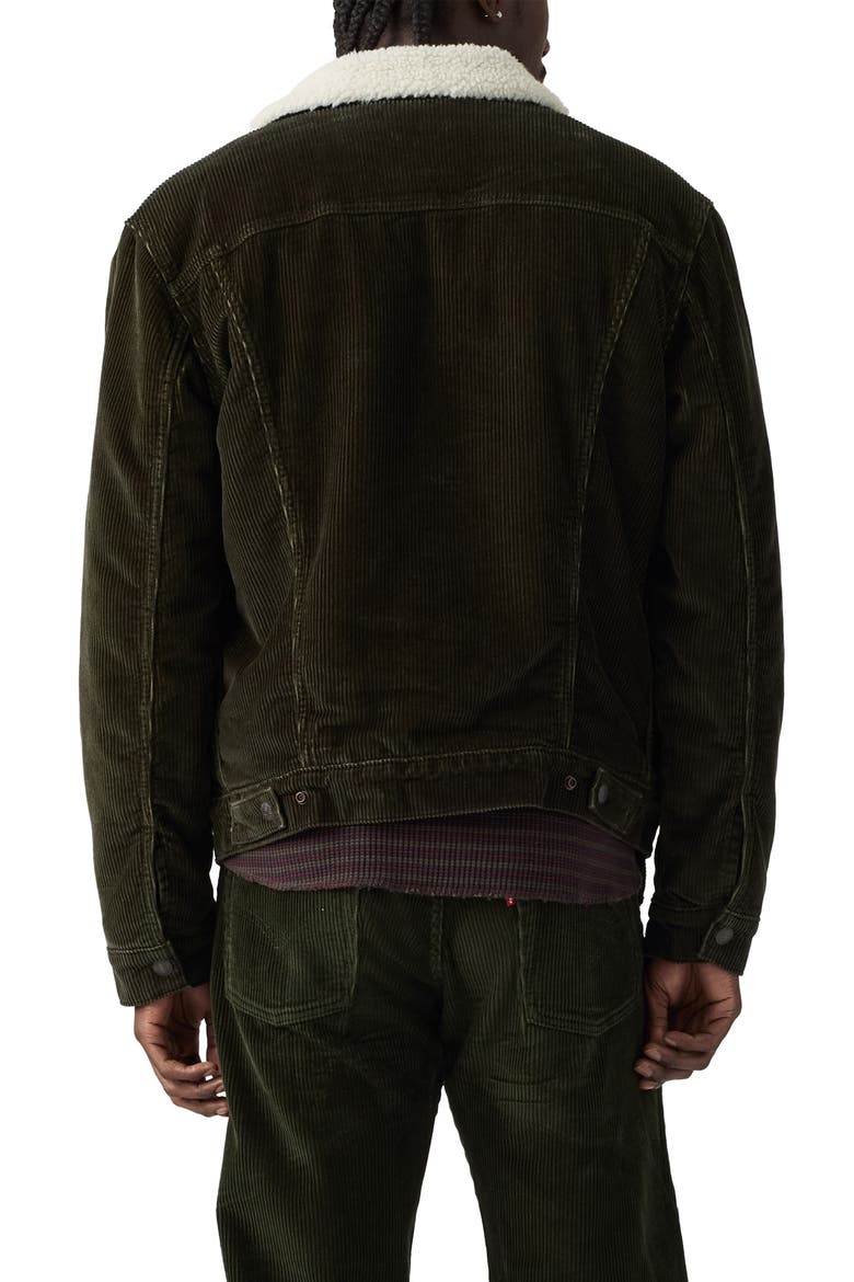 Type 3 Faux Fur Lined Trucker Jacket, Alternate, color, ROSIN