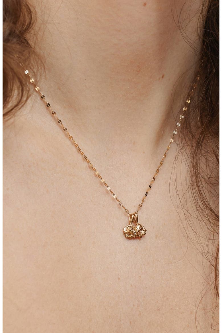 Birth Flower Charm, Alternate, color, May - Gold Vermeil