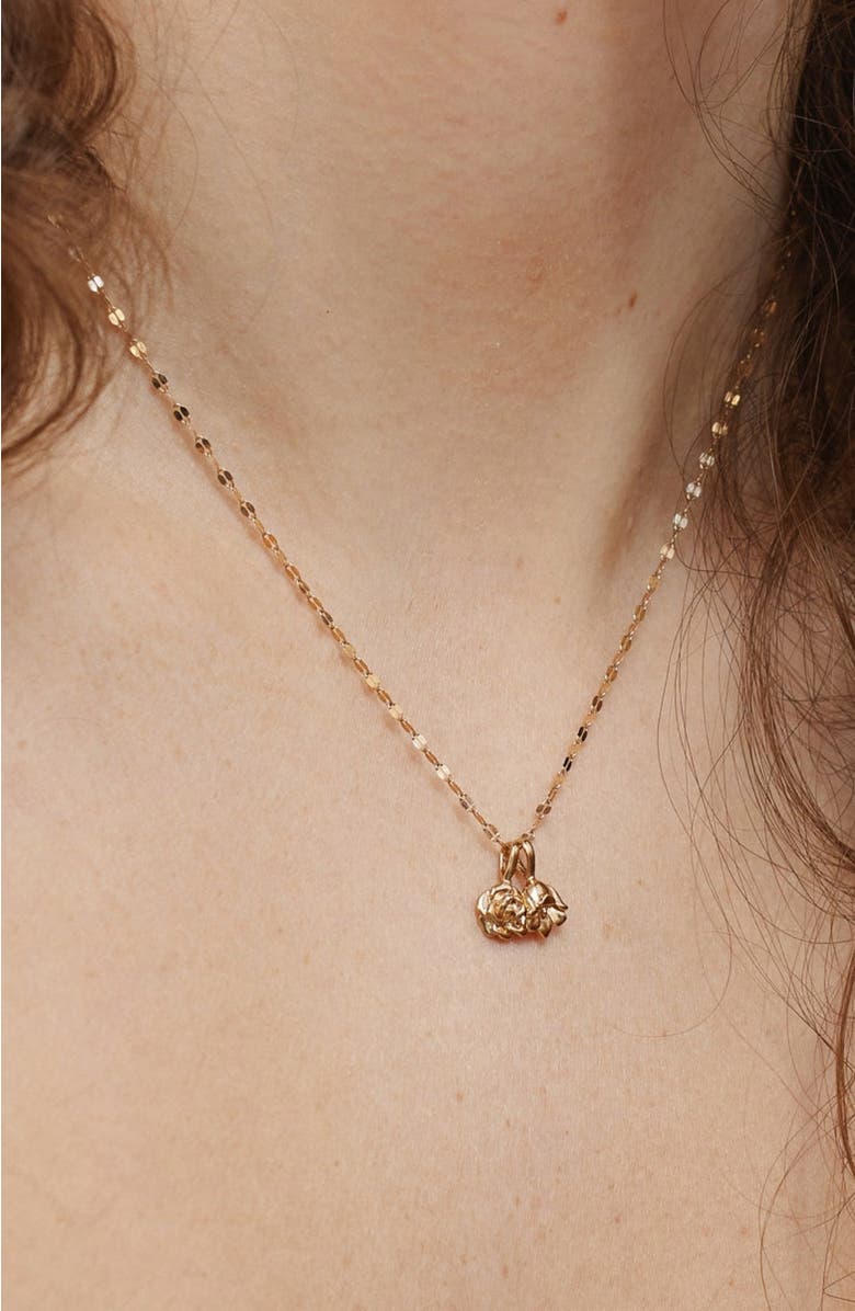 MADE BY MARY May Birth Flower Charm, Alternate, color, Silver