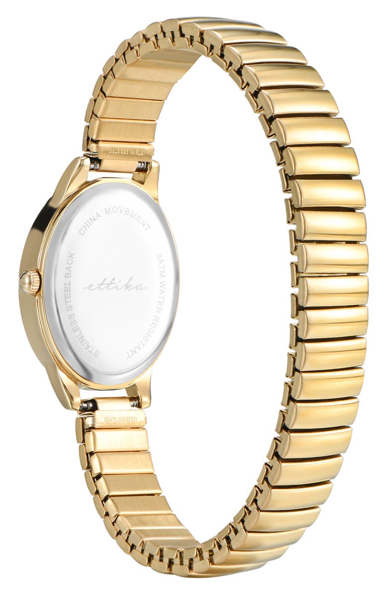 Ettika Mesh Strap Watch, Alternate, color, Shiitake And Gold