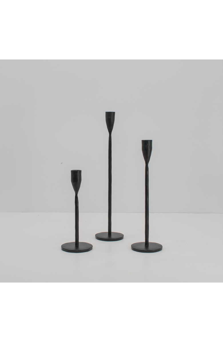 CG Hunter Charlotte Candleholders, Alternate, color, Black