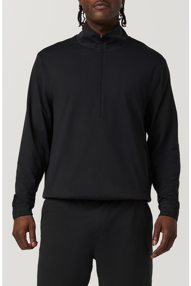 Ponto Re/Actv Half Zip Pullover, Main, color, BLACK