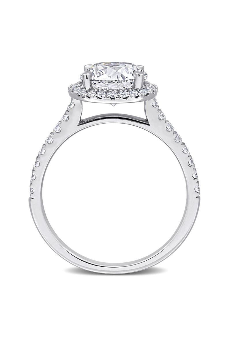 2-3/8 CTW Lab-Grown Diamond Halo Ring 14k, Alternate, color, White Gold