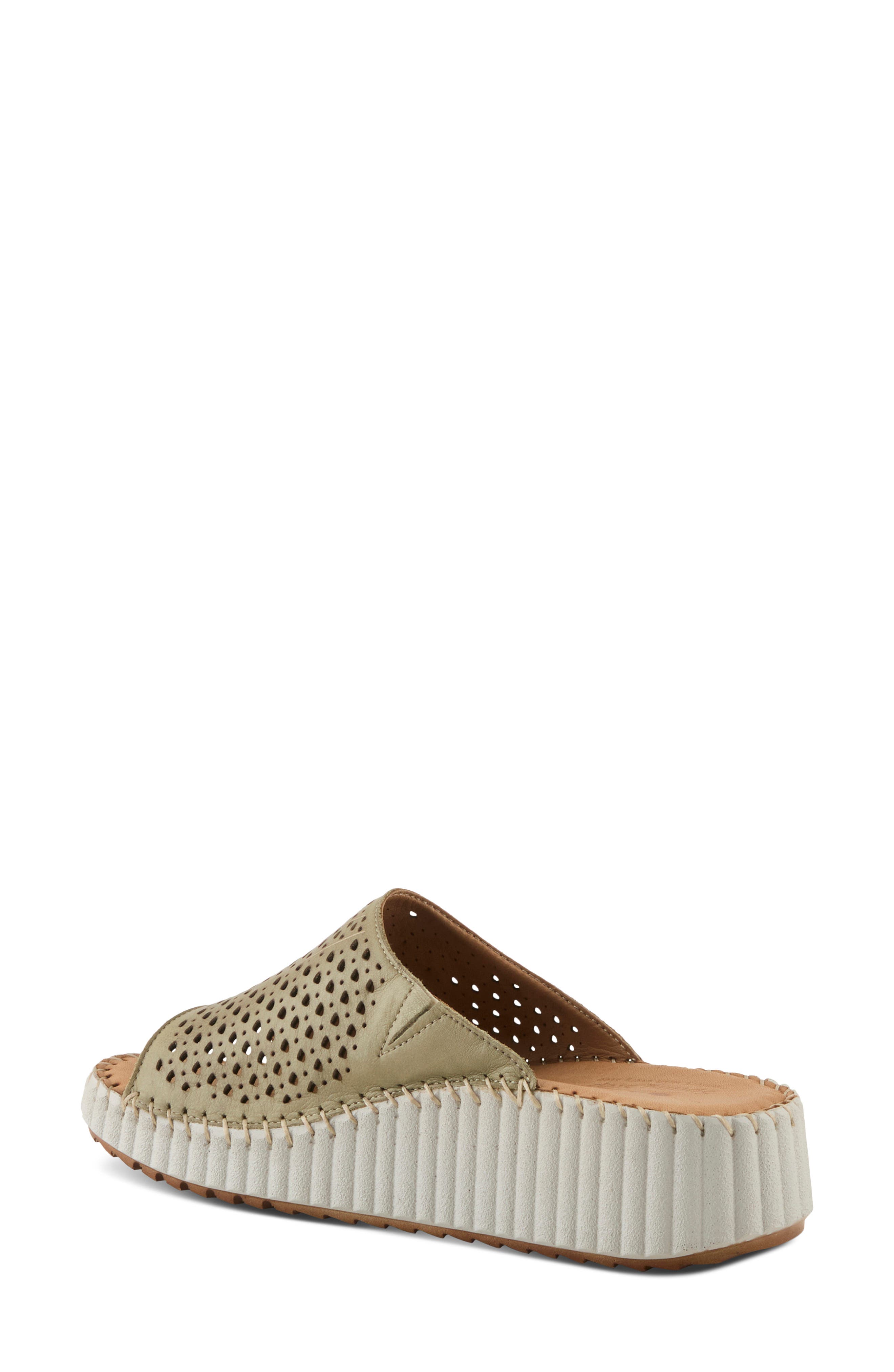 Spring Step Rhydian Wedge Sandal, Alternate, color, Sage Green