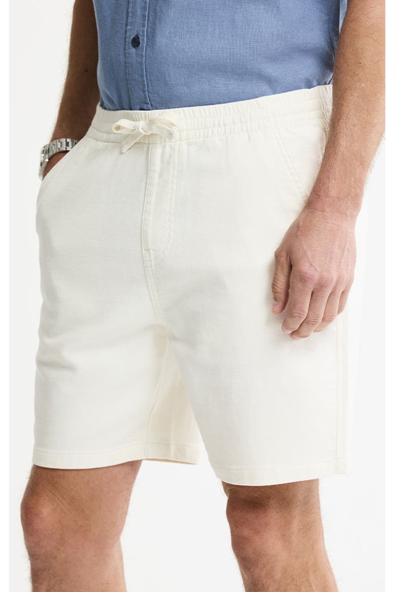 Cotton Twill Drawstring Shorts, Alternate, color, White