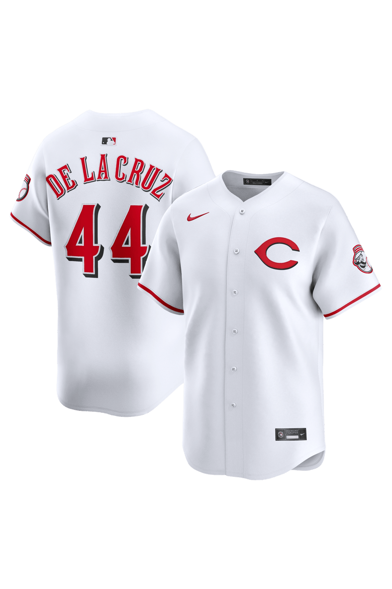Men's Nike Elly De La Cruz White Cincinnati Reds Alternate 2 Limited Player Jersey, Main, color, White