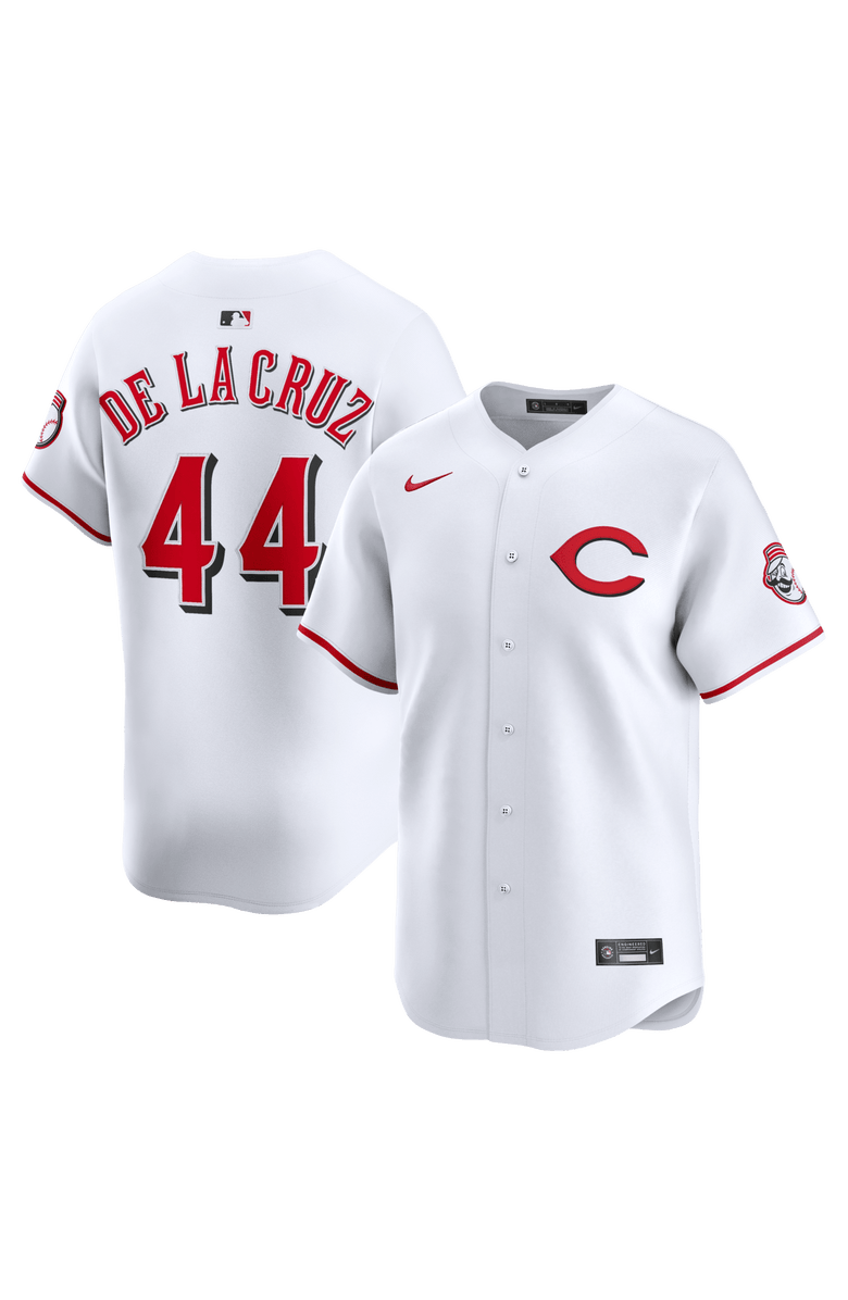 Nike Men's Nike Elly De La Cruz White Cincinnati Reds Alternate 2 Limited Player Jersey, Main, color, White