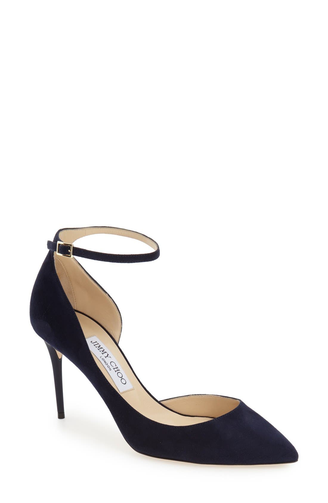 Jimmy Choo 'Lucy' Half d'Orsay Pointy Toe Pump, Main, color, 