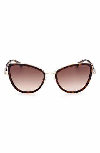 57mm Gradient Cat Eye Sunglasses