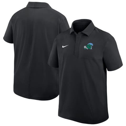 Men's Nike Black Tulane Green Wave 2025 Sideline Polo