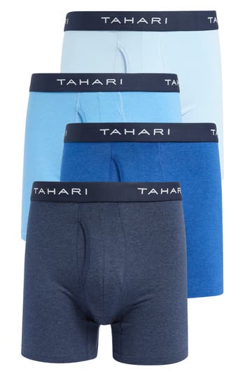 Tahari 4-pack Stretch Boxer Briefs In Blue