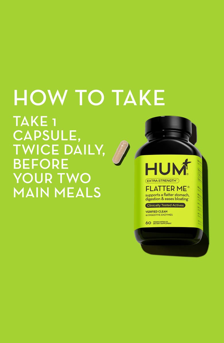 Hum Nutrition Flatter Me<sup>™</sup> Extra Strength Digestive Enzyme Supplement, Alternate, color, 