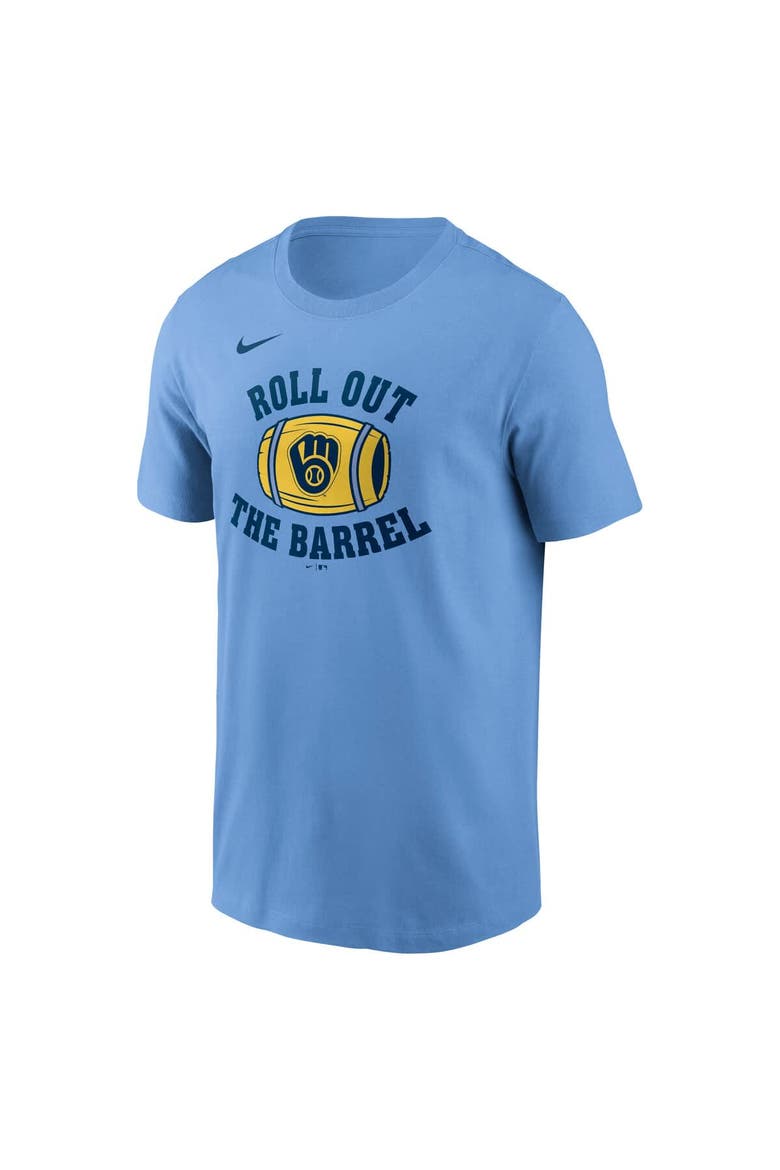 Men's Nike Light Blue Milwaukee Brewers Local Hometown T-Shirt, Alternate, color, Light Blue