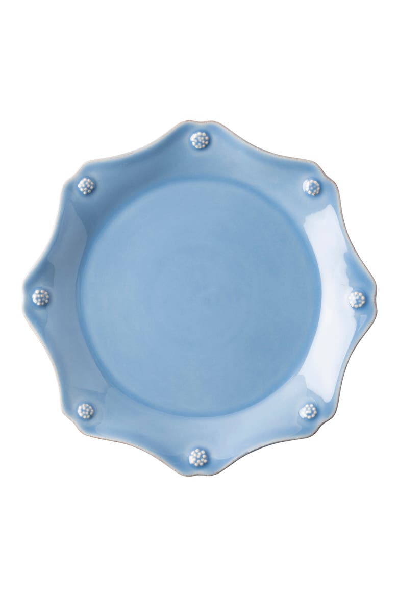 Berry and Thread Scalloped Salad Plate, Main, color, CHAMBRAY