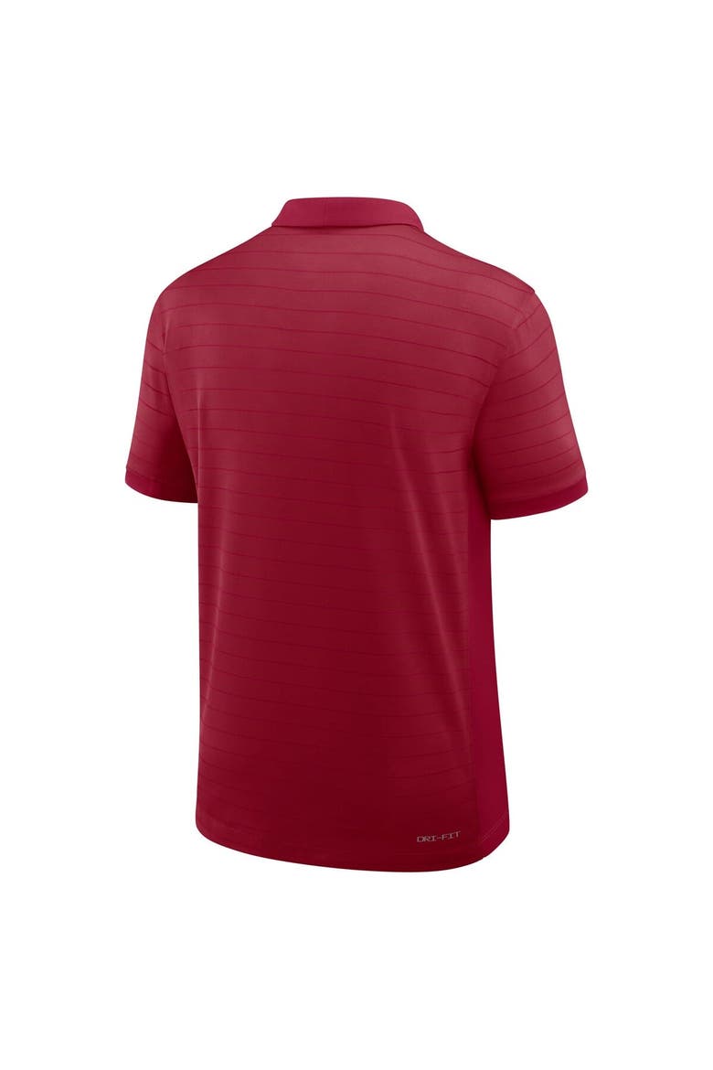 Men's Nike Cardinal Stanford Cardinal 2025 Early Season Coaches Sideline Victory Stripe Performance Polo, Alternate, color, Cardinal