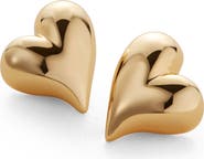 JENNY BIRD Art Heart Button Stud Earrings