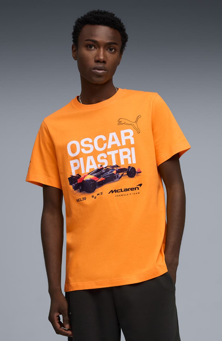 PUMA McLaren Racing Driver Graphic T-Shirt, Alternate, color, Papaya