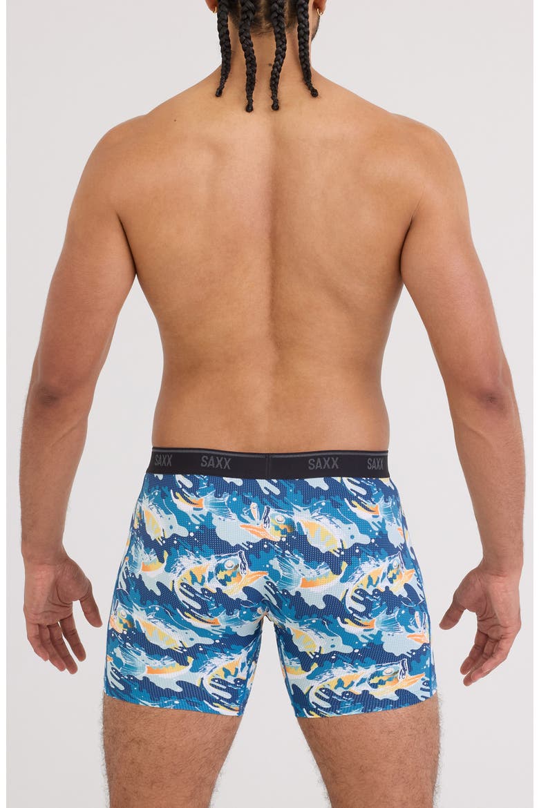 Quest Quick Dry Mesh Boxer Briefs, Main, color, BIG MOUTH BASS-BLUE