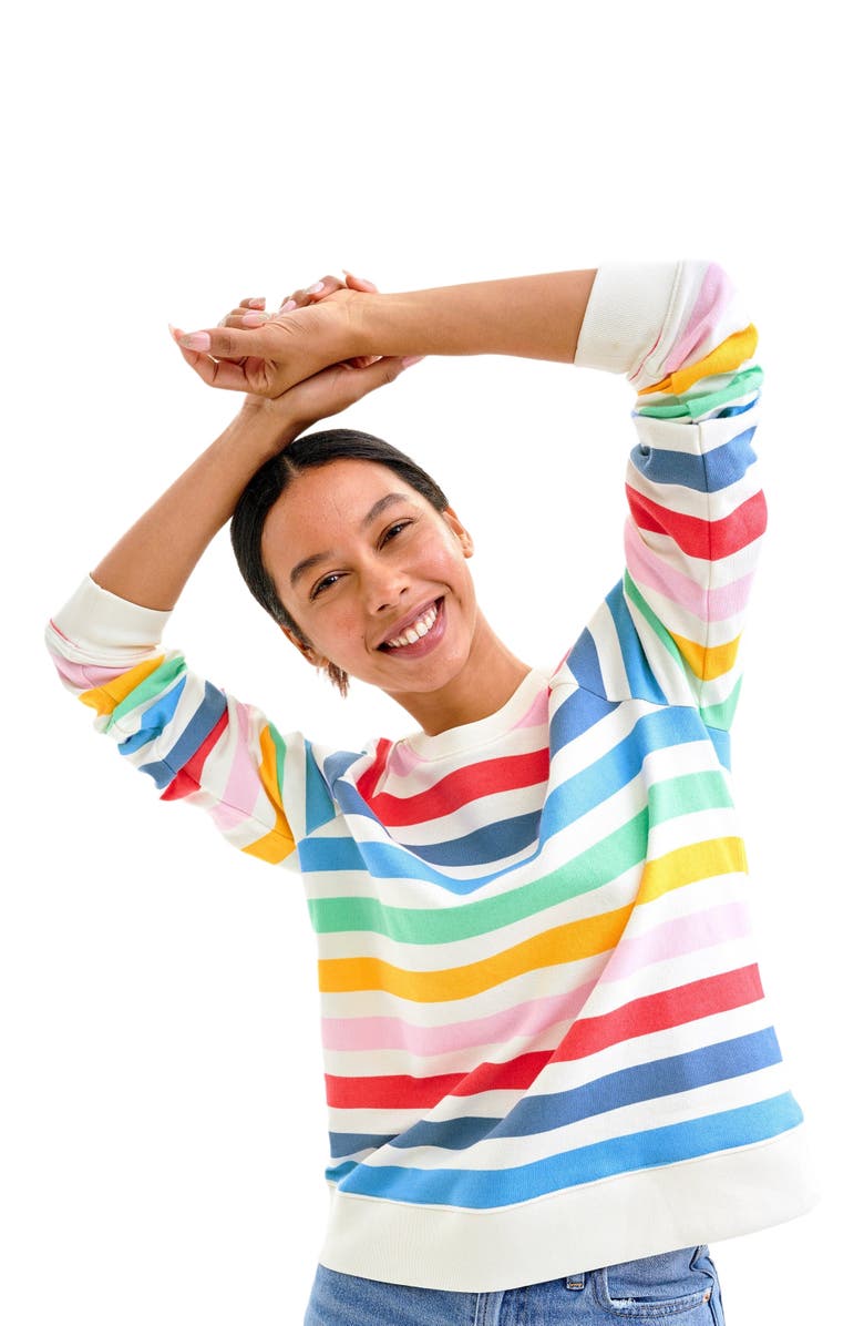 Primary Adult 24/7 Sweatshirt In Candy Stripe, Alternate, color, 